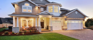 home inspection for buyers home at night